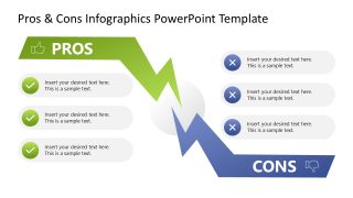 Pros & Cons Infographic Template for Presentation 