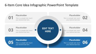 6-Item Core Idea Infographic Presentation Template