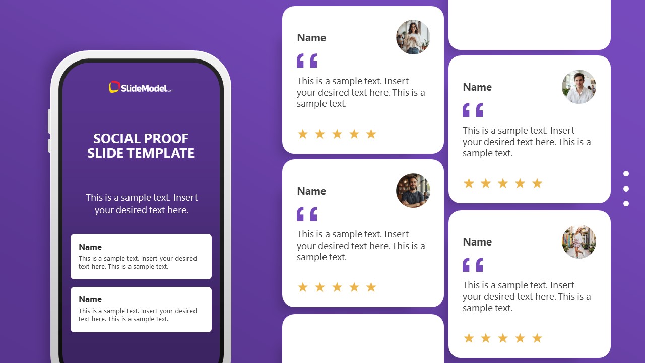 PPT Slide Template for Social Proof Presentation