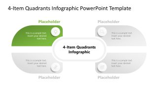 Editable 4-Item Quadrants Infographic PPT Template