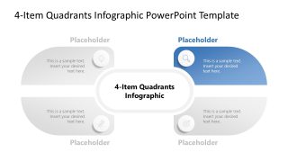 4-Item Quadrants Infographic Template for Presentation 