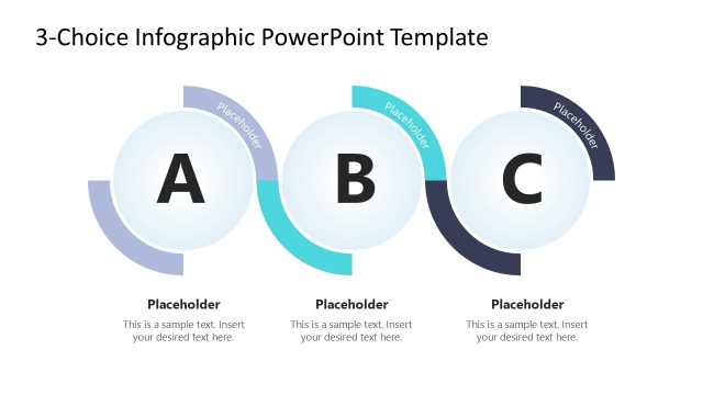 Editable 3-Choice Infographic Template