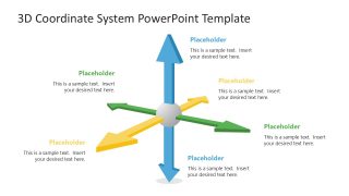 3D Coordinate System Infographic Presentation Slide Template