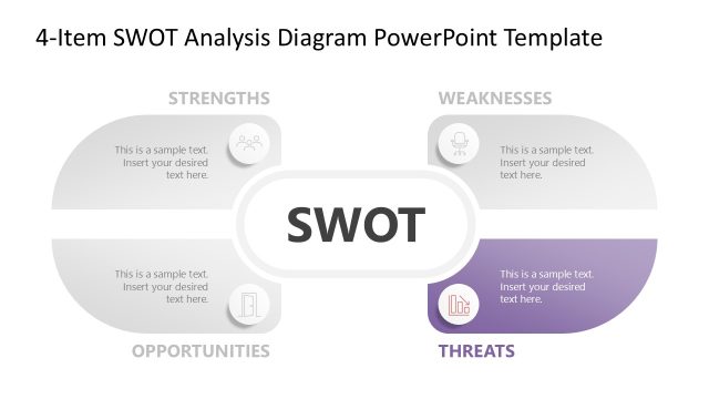 4-Item SWOT Analysis Presentation Design Template
