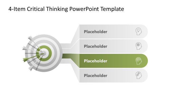 Creative 4-Item Critical Thinking Template with Focus Effect