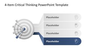 4-Item Critical Thinking PPT Slide Template