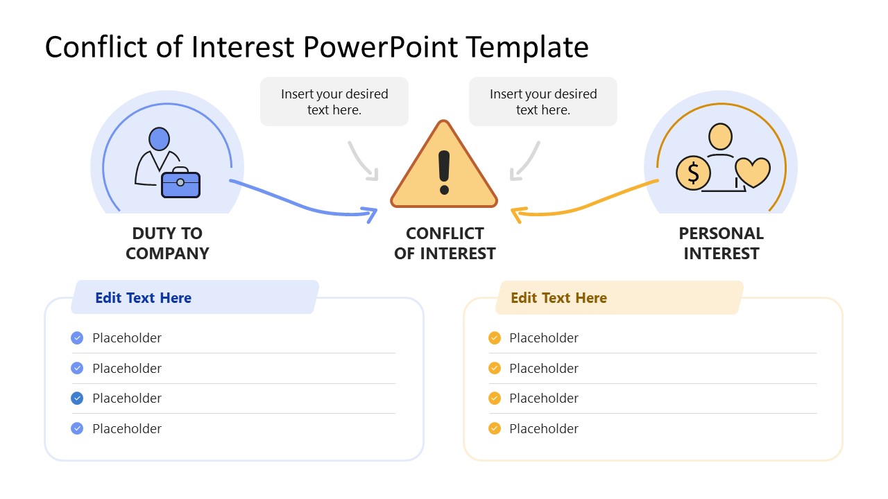 Editable Conflict of Interest Presentation Template
