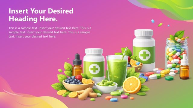 Nutraceutical Presentation Slide with Gradient Background