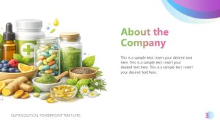 Customizable Nutraceutical PPT Slide Template 