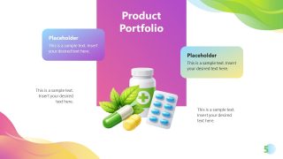 Product Portfolio PowerPoint Slide - Nutraceutical Layout 