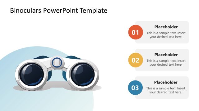 Binoculars Diagram PPT Template