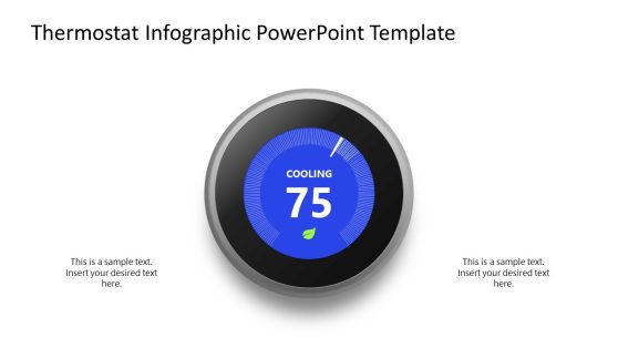 Editable Thermostat Infographic PPT Template
