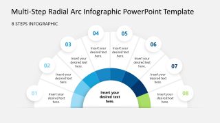 Multi-step Radial Arc Infographic Layout Slide  