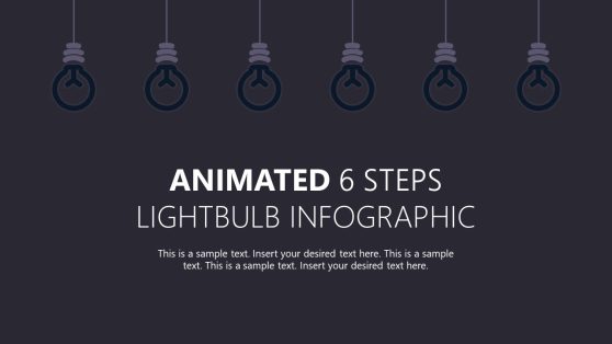 PPT Animated Template with 6-Step Infographic