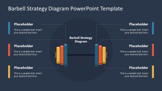 Editable Barbell Strategy Diagram PPT Slide 