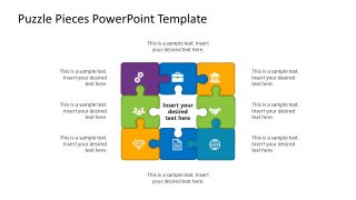 Puzzle Pieces Template PPT Slide 