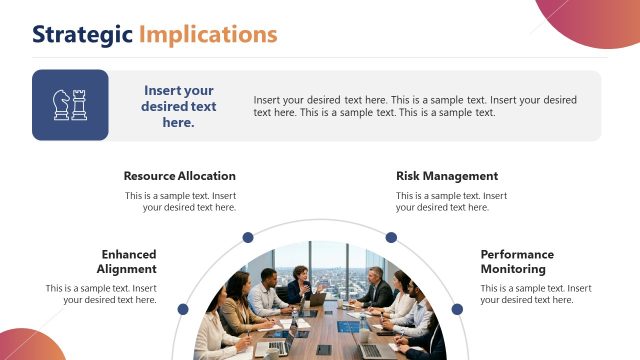 Strategic Implications Infographics Slide – Competitor Analysis Template