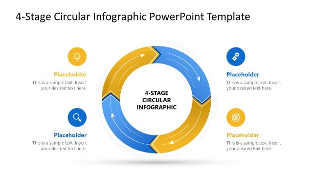 4-Stage Circular Infographic PowerPoint Template