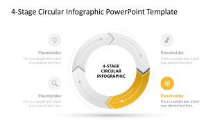 4-Stage Circular Infographic Template for PowerPoint 