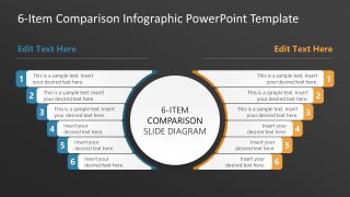 Customizable 6-Item Comparison Infographic Template