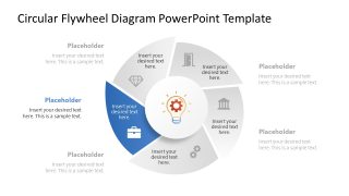 Circular Flywheel Diagram Template with Infographics 