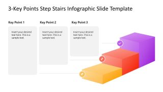 3-Key Points Step Stairs Infographic Presentation Template