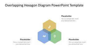 Overlapping Hexagon Diagram Slide PPT Template