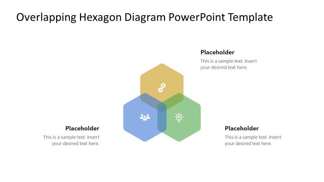 Overlapping Hexagon Diagram PowerPoint Template