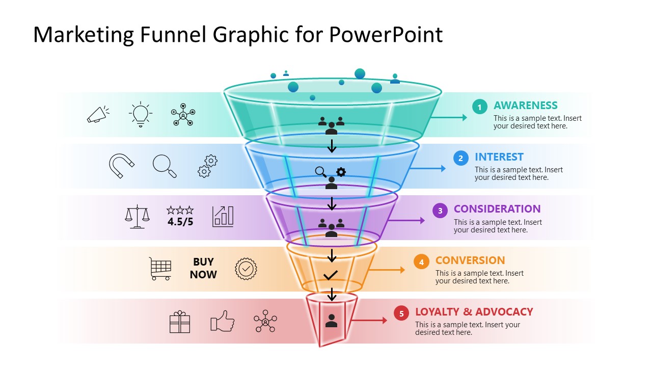 Marketing Funnel Infographic Template PPT Design 