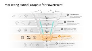 Editable Marketing Funnel Infographic PPT Slide 