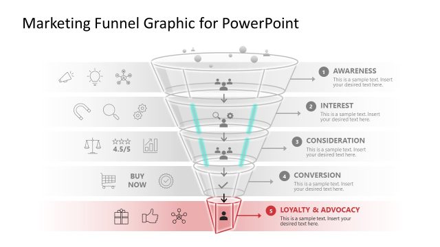 Customizable Marketing Funnel Infographic PPT Template