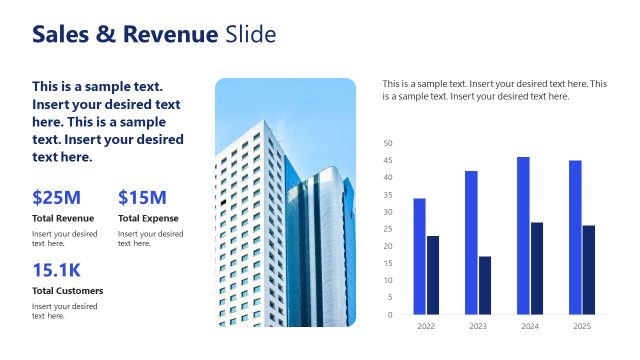 Sales & Revenue Discussion Slide – Altius Business Profile Layout