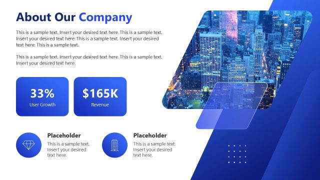 About Our Company Slide – Altius Business Presentation PPT Template