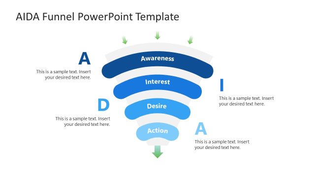 AIDA Funnel Presentation Slide Template