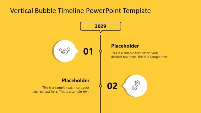 Vertical Bubble Timeline PowerPoint Template