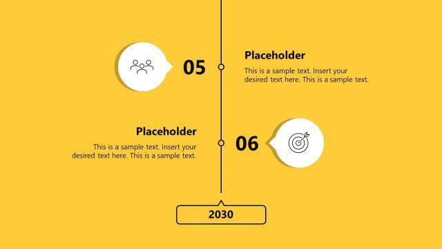 Vertical Bubble Timeline Presentation Template