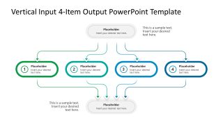 Vertical Input 4-Item Output Presentation Slide 