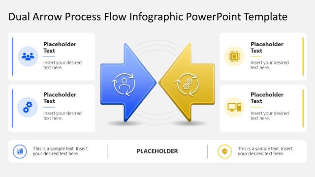 Dual Arrow Process Flow Infographic Diagram Template