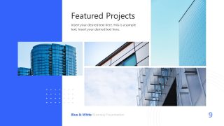 Blue & White Business Template Slide Deck