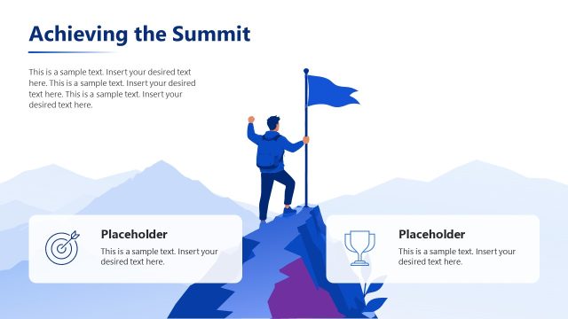 Achieving the Summit PPT Slide – Path to Success Template