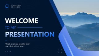 Editable Welcome to My Presentation Slide Template 