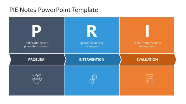 Editable PIE Notes Model Presentation Slide Template