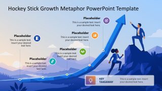 Hockey Stick Metaphor Template Slide Layout 