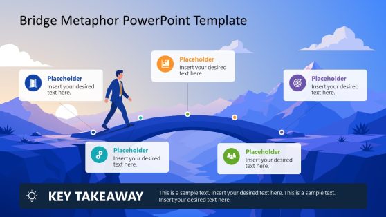 Editable Bridge Metaphor PPT Template