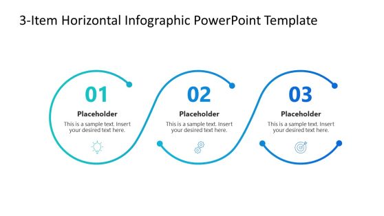 3-Item Horizontal Infographic Slide Template 