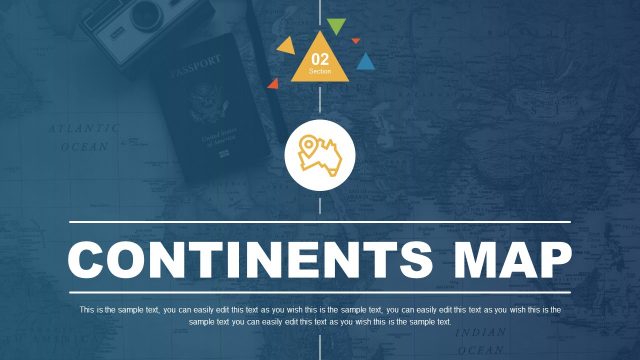 World Atlas PowerPoint Continent Maps