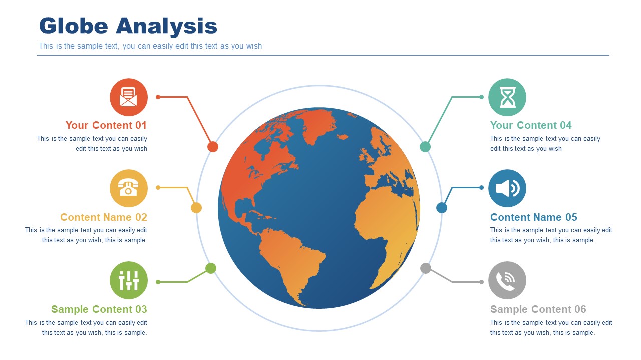 Maps And Globes Ppt Global Analysis World Global Map Template - Slidemodel