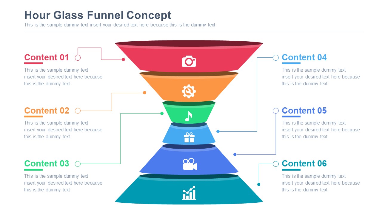 Funnel Hourglass Diagram Template