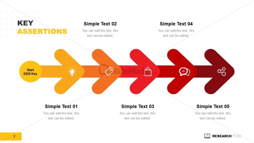 PowerPoint Timeline Arrow for Planning