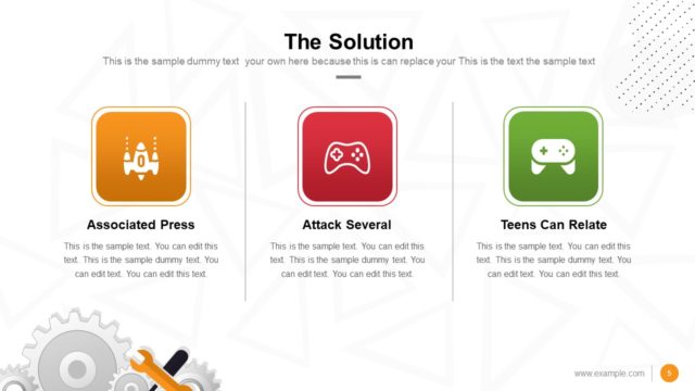 Solution Slide of Video Game Pitch Deck PowerPoint